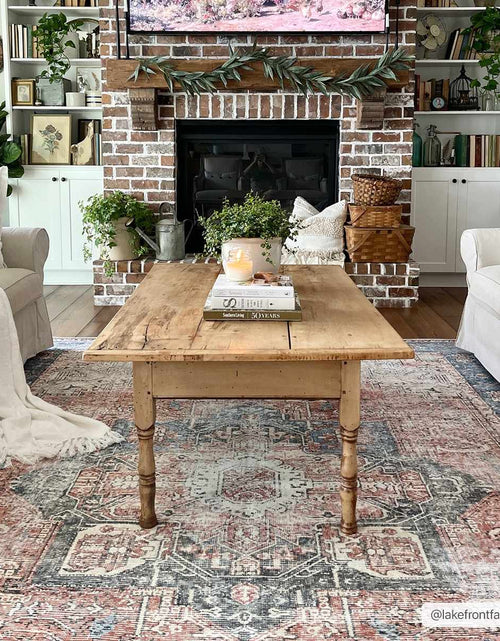 Load image into Gallery viewer, Rosman Distressed Washable Area Rug
