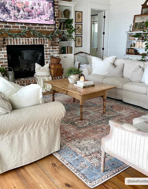 Load image into Gallery viewer, Rosman Distressed Washable Area Rug
