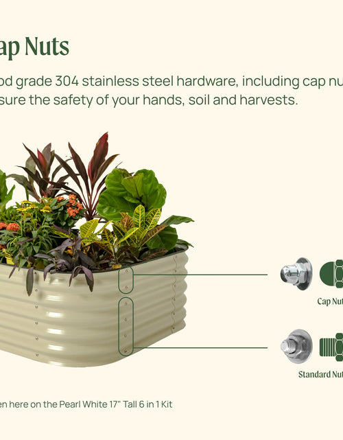 Load image into Gallery viewer, 17" Tall 9 In 1 Large Modular Metal Raised Garden Bed Kit
