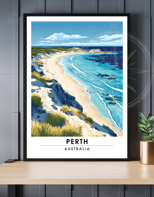 Load image into Gallery viewer, Affiche Perth | Poster Murale Australie | Affiche Australie
