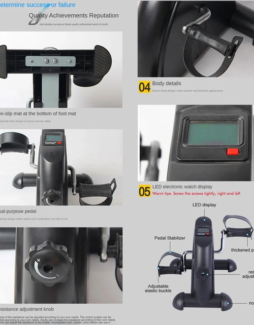 Load image into Gallery viewer, Desk Bike Pedal Exerciser, Mini Exercise Bike
