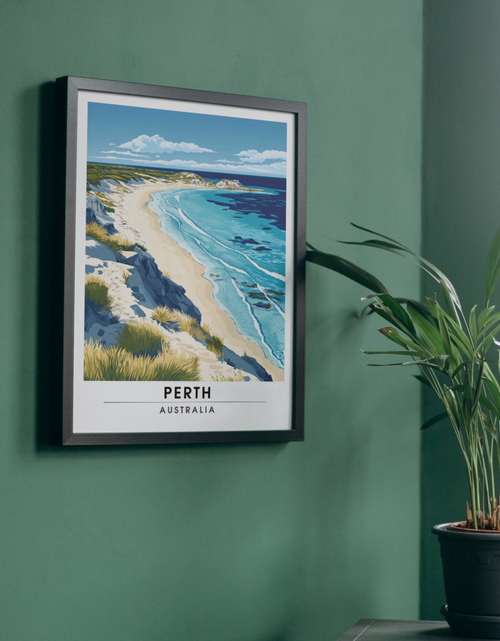 Load image into Gallery viewer, Affiche Perth | Poster Murale Australie | Affiche Australie
