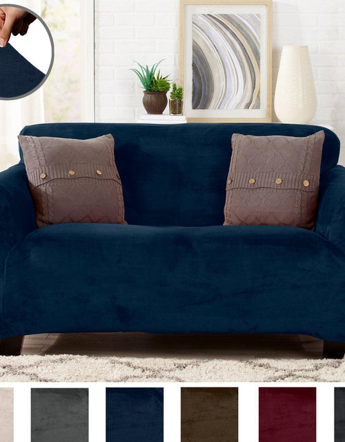 Load image into Gallery viewer, Velvet Stretch Slipcover - Gale Collection
