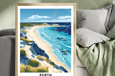 Affiche Perth | Poster Murale Australie | Affiche Australie