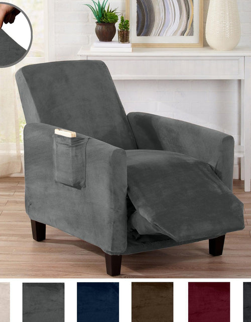 Load image into Gallery viewer, Velvet Stretch Slipcover - Gale Collection
