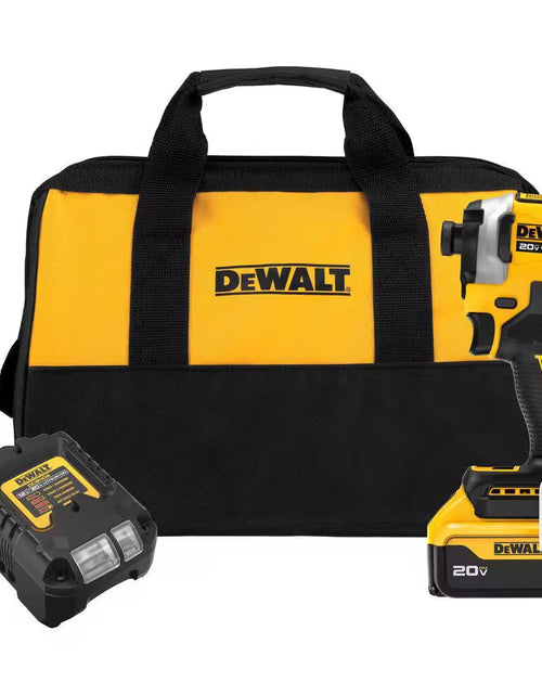 Load image into Gallery viewer, ATOMIC 20V MAX Lithium-Ion Cordless 1/4 In. Brushless Impact Driver Kit, 5 Ah Battery, Charger, and Bag
