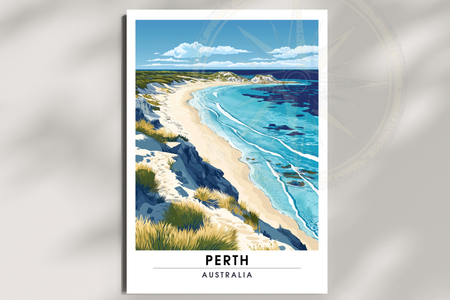 Affiche Perth | Poster Murale Australie | Affiche Australie