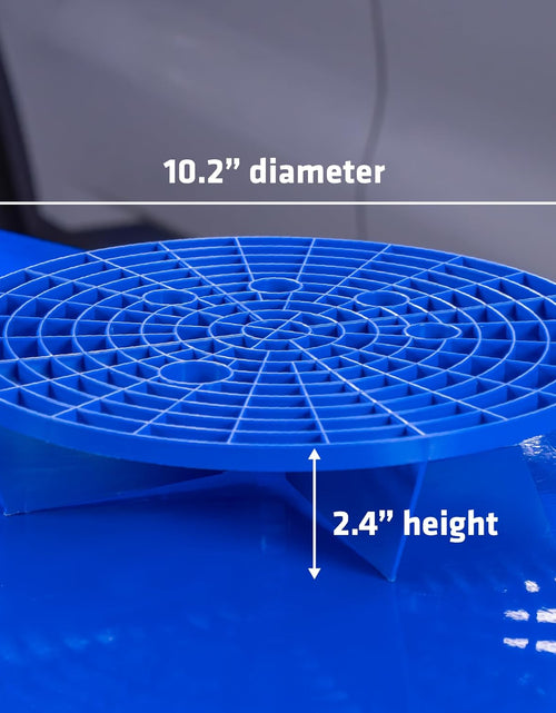 Load image into Gallery viewer, Automotive Bucket Insert Grit Trap for Car Wash and Detail Kits, Helps Remove Dirt and Debris from Microfiber, Mitts, Cloths, and Sponges, Blue
