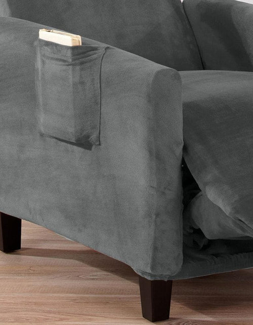 Load image into Gallery viewer, Velvet Stretch Slipcover - Gale Collection
