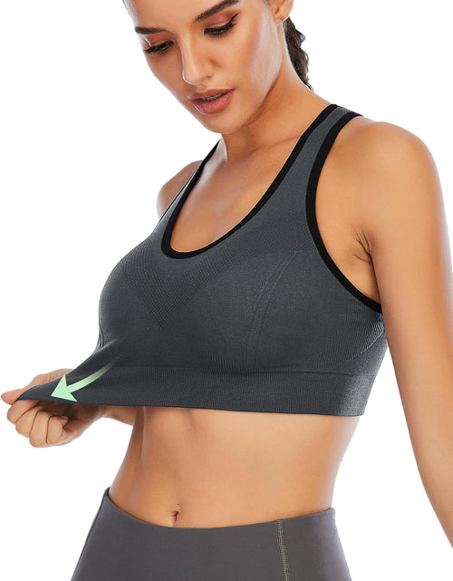 Load image into Gallery viewer, Women'S Sports Bras Padded Sports Bra Supportive Strappy Criss Cross Yoga Bra Workout Athletic Bras 3 Pack
