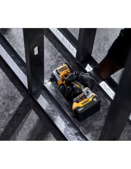 Load image into Gallery viewer, ATOMIC 20V MAX Lithium-Ion Cordless 1/4 In. Brushless Impact Driver Kit, 5 Ah Battery, Charger, and Bag
