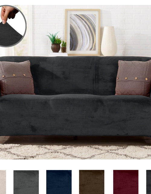 Load image into Gallery viewer, Velvet Stretch Slipcover - Gale Collection
