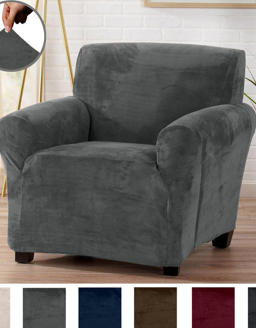 Load image into Gallery viewer, Velvet Stretch Slipcover - Gale Collection
