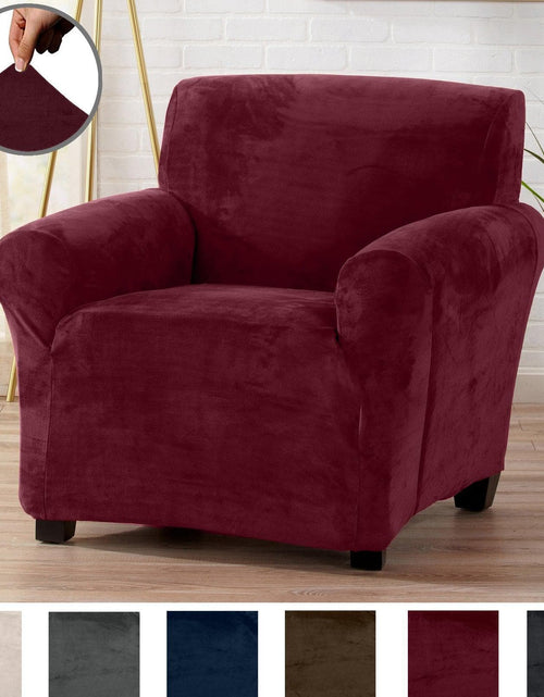 Load image into Gallery viewer, Velvet Stretch Slipcover - Gale Collection
