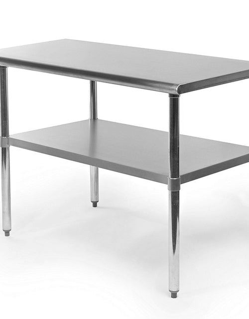 Load image into Gallery viewer, Stainless Steel 48 x 24 inch Heavy Duty Kitchen Work Table
