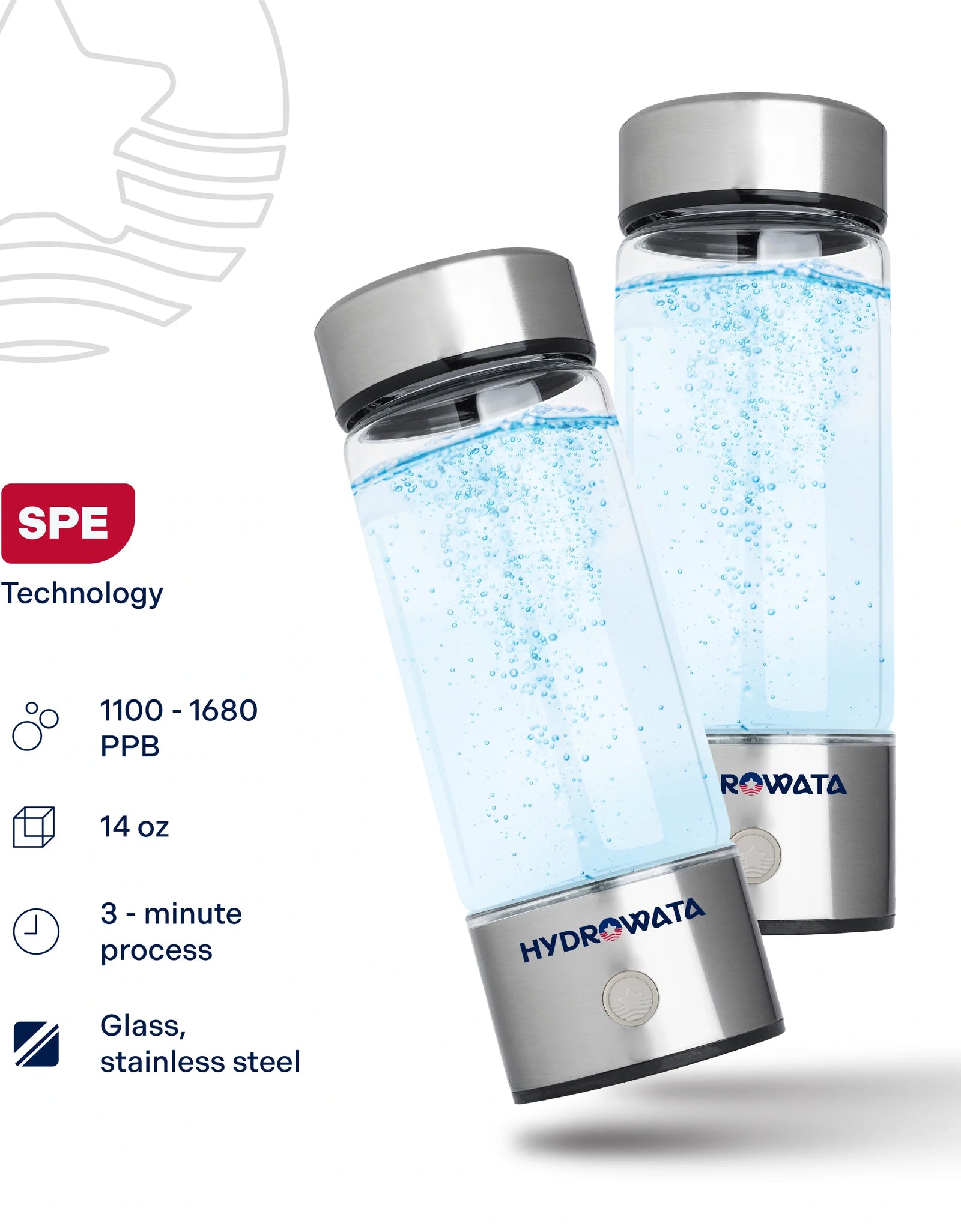 HydroWata™ Hydrogen Water Bottle