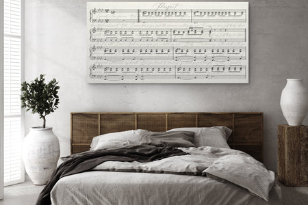 First Dance Lyrics On Canvas - Custom Made With Your Wedding Song