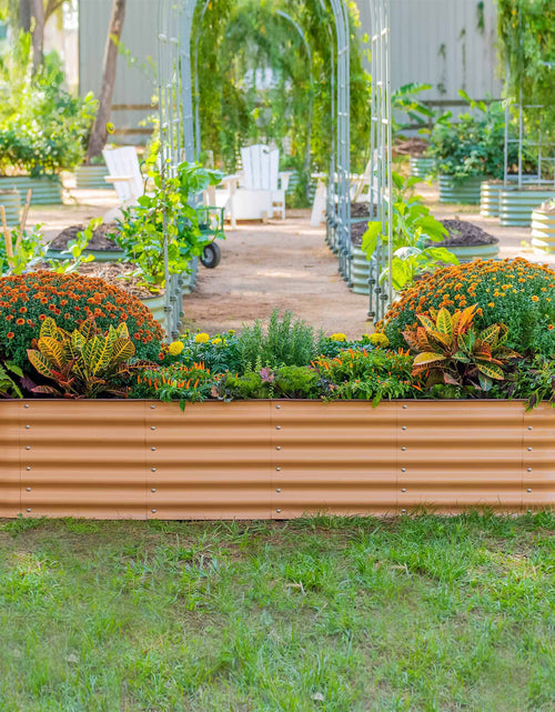 Load image into Gallery viewer, 17" Tall 9 In 1 Large Modular Metal Raised Garden Bed Kit
