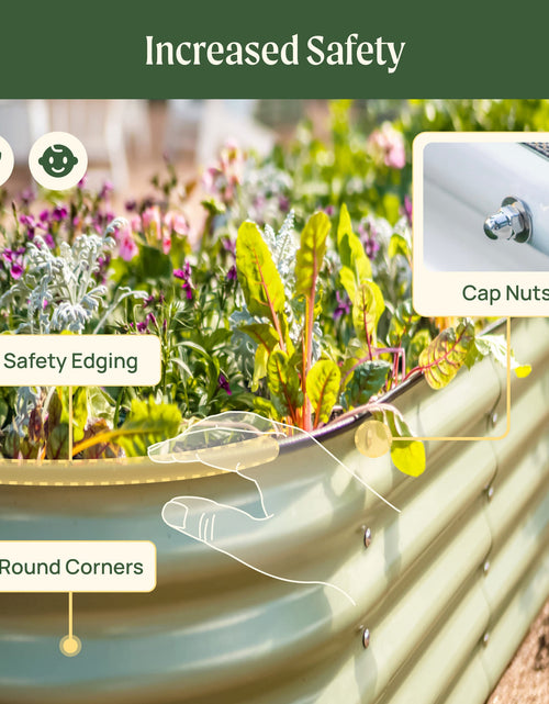 Load image into Gallery viewer, 17" Tall 9 In 1 Large Modular Metal Raised Garden Bed Kit
