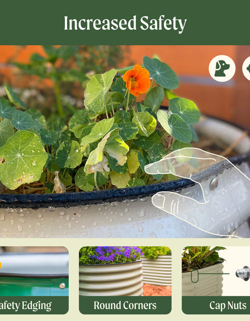 Load image into Gallery viewer, 17" Tall 9 In 1 Large Modular Metal Raised Garden Bed Kit
