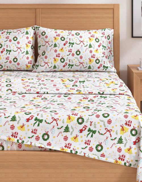 Load image into Gallery viewer, Turkish Cotton Christmas Flannel Sheet - Whittaker Collection
