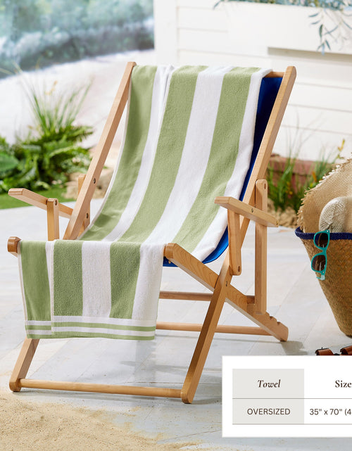 Load image into Gallery viewer, Striped Cabana Beach Towel - Edgartown Collection
