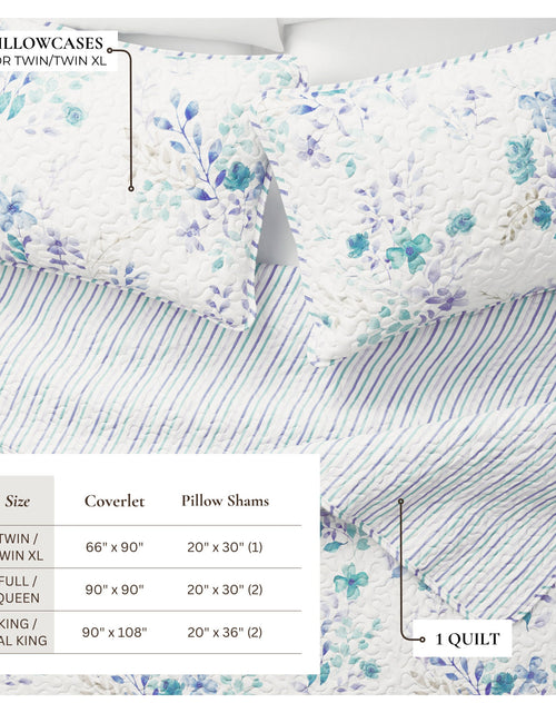 Load image into Gallery viewer, April Morning Floral Quilt Set
