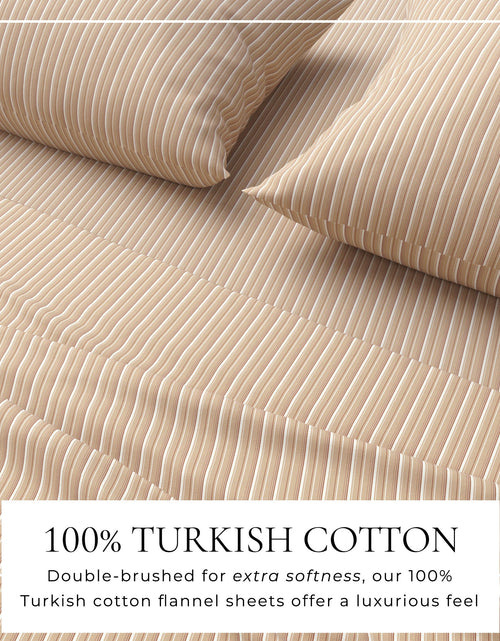 Load image into Gallery viewer, Turkish Cotton Flannel Sheet Set - Plaid &amp; Stripe Collection
