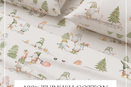 Turkish Cotton Flannel Sheet Set - Elevated Holiday Collection