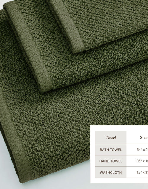 Load image into Gallery viewer, Cotton Textured Bath Towel Set - Acacia Collection
