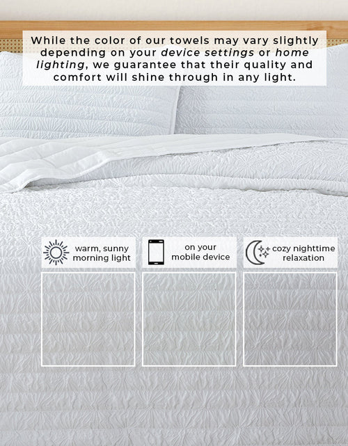 Load image into Gallery viewer, Floral Embossed Quilt Set - Floral Microsculpt Collection
