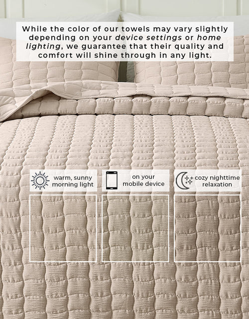 Load image into Gallery viewer, Gauze-Inspired Texture Quilt Set - Wave Stitch Collection
