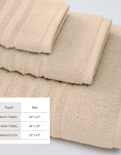 Load image into Gallery viewer, Luxury Combed Cotton Bath Towel Set - Karina Collection
