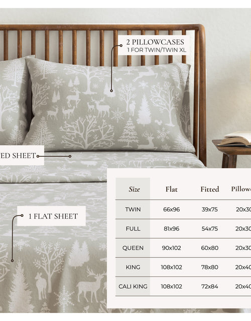 Load image into Gallery viewer, Turkish Cotton Flannel Sheet - Lakeview Collection
