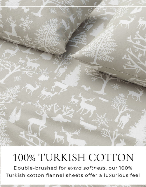 Load image into Gallery viewer, Turkish Cotton Flannel Sheet - Lakeview Collection
