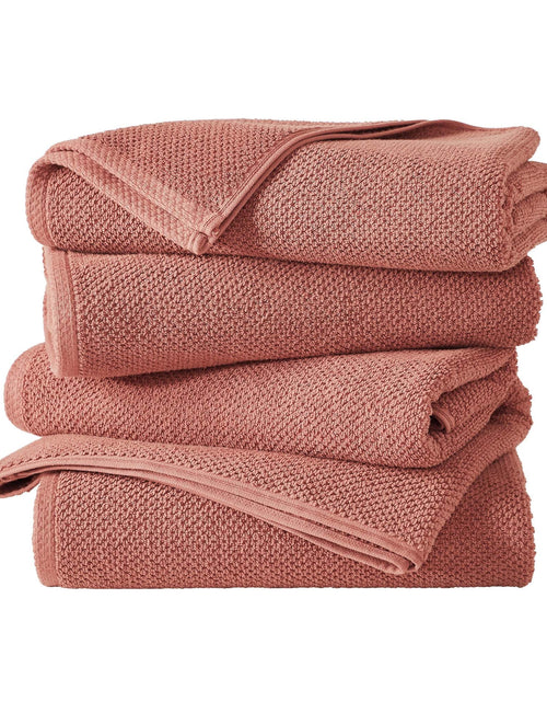 Load image into Gallery viewer, Cotton Textured Bath Towel Set - Acacia Collection
