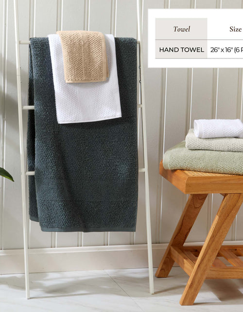 Load image into Gallery viewer, 100% Cotton Woven Texture Bath Towel Set - Marbella Collection
