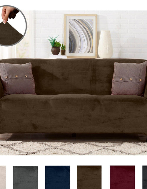 Load image into Gallery viewer, Velvet Stretch Slipcover - Gale Collection
