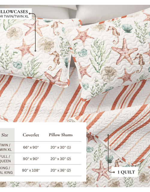 Load image into Gallery viewer, Castaway Coastal Quilt Set
