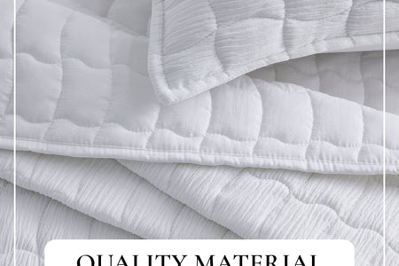 Gauze-Inspired Texture Quilt Set - Wave Stitch Collection