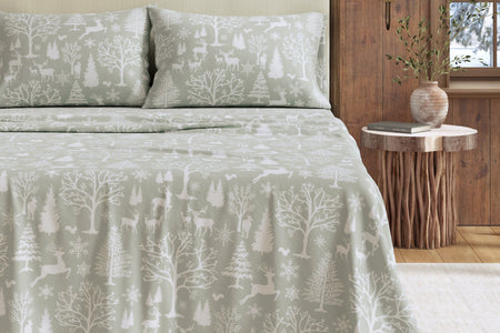 Turkish Cotton Flannel Sheet - Lakeview Collection
