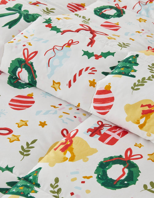 Load image into Gallery viewer, Reversible Christmas Comforter and Sham Set - Holiday / Lodge Odette Collection
