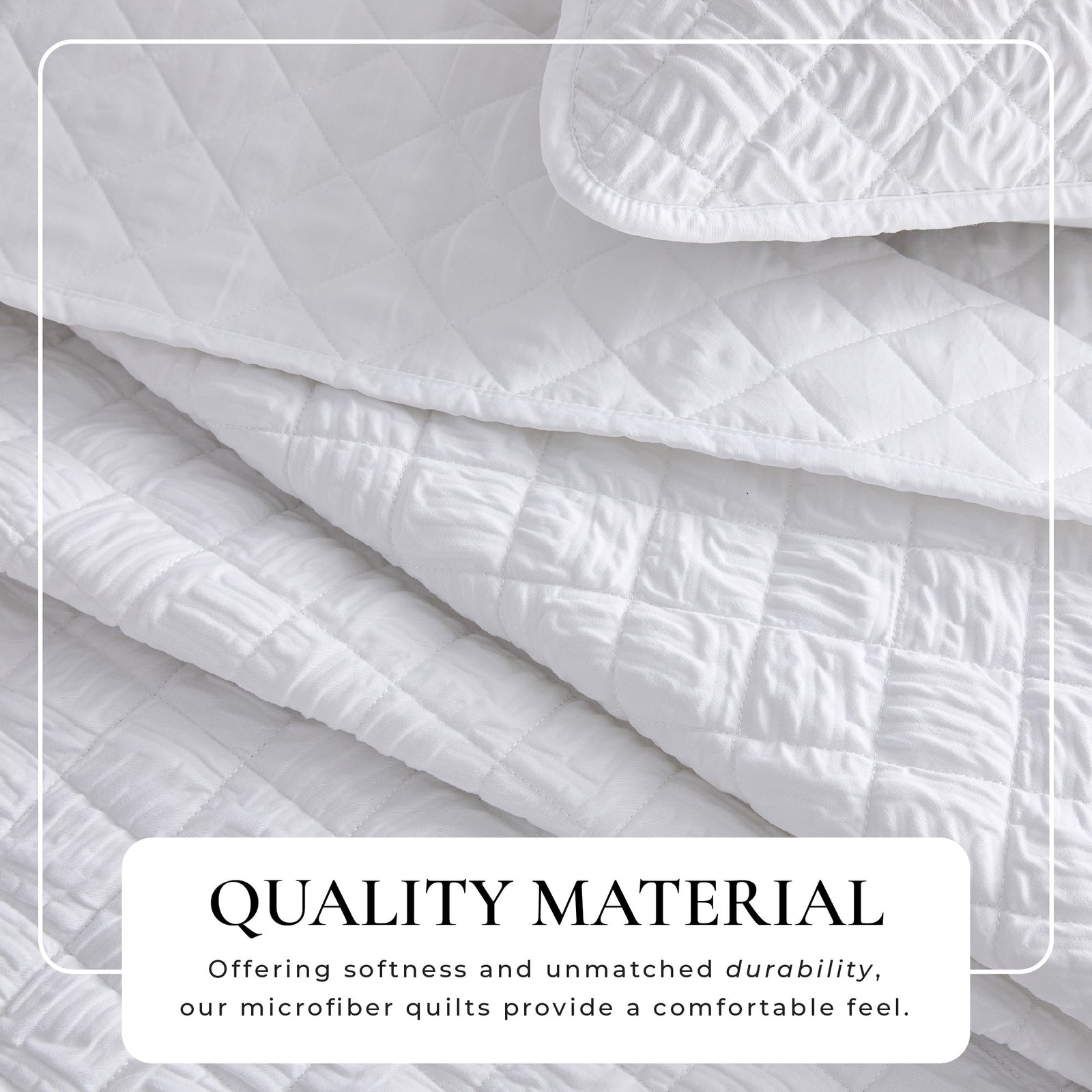 Diamond Embossed Quilt Set - Diamond Microsculpt Collection