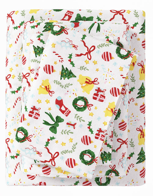 Load image into Gallery viewer, Turkish Cotton Christmas Flannel Sheet - Whittaker Collection
