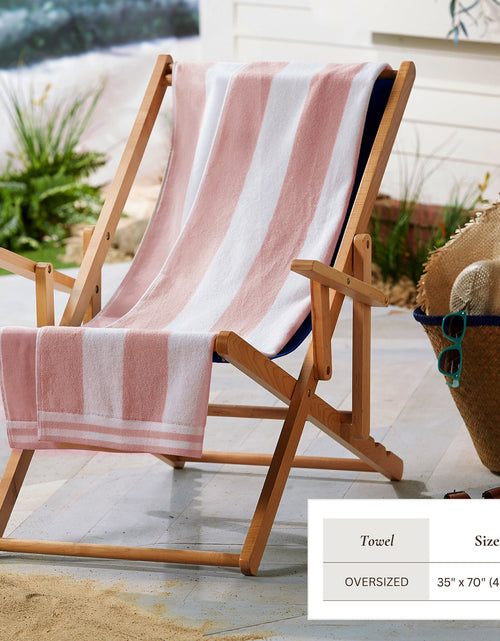 Load image into Gallery viewer, Striped Cabana Beach Towel - Edgartown Collection
