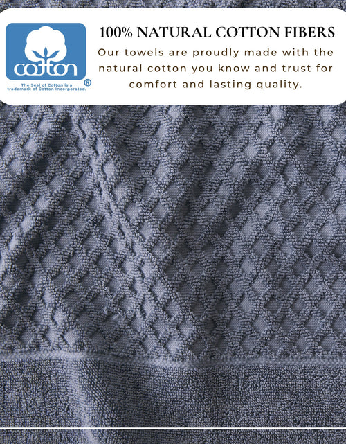Load image into Gallery viewer, Cotton Diamond Waffle Weave Bath Towel Set - Grayson Collection
