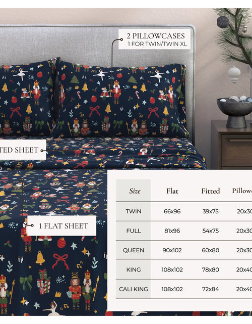 Load image into Gallery viewer, Turkish Cotton Christmas Flannel Sheet - Whittaker Collection

