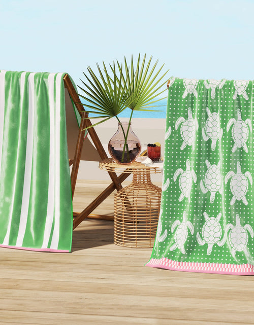 Load image into Gallery viewer, Cotton Velour Beach Towel - Maui Collection
