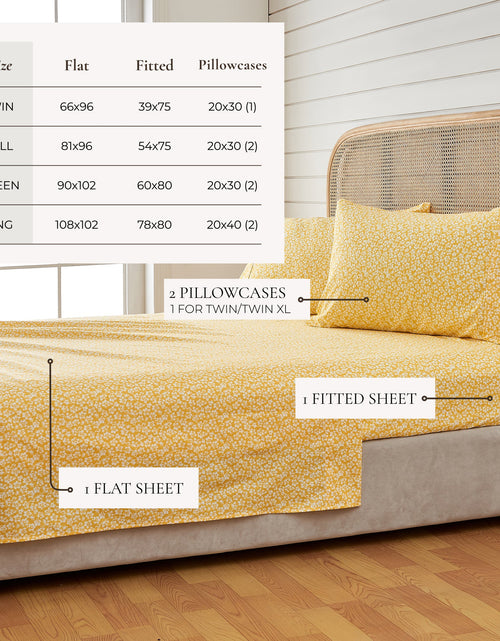 Load image into Gallery viewer, Watercolor Floral Sheet Set - Delia Collection
