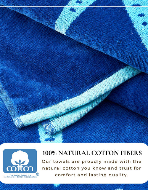 Load image into Gallery viewer, Cotton Velour Beach Towel - Maui Collection
